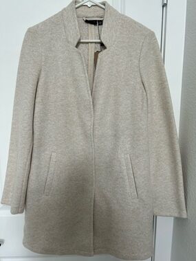 Vero Moda Beige Brushed Long Jacket
